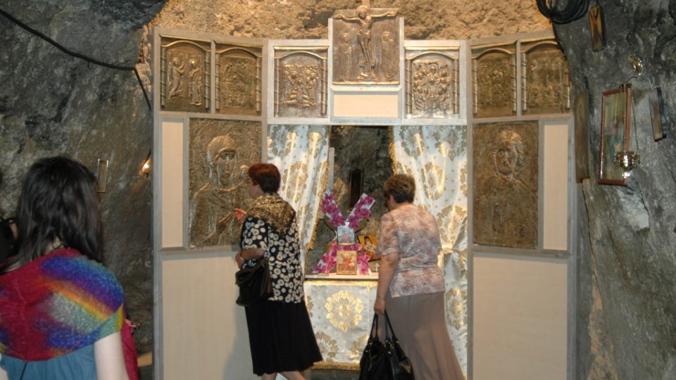 Ikonostas v Jeskyni sv. apoštola Ondřeje