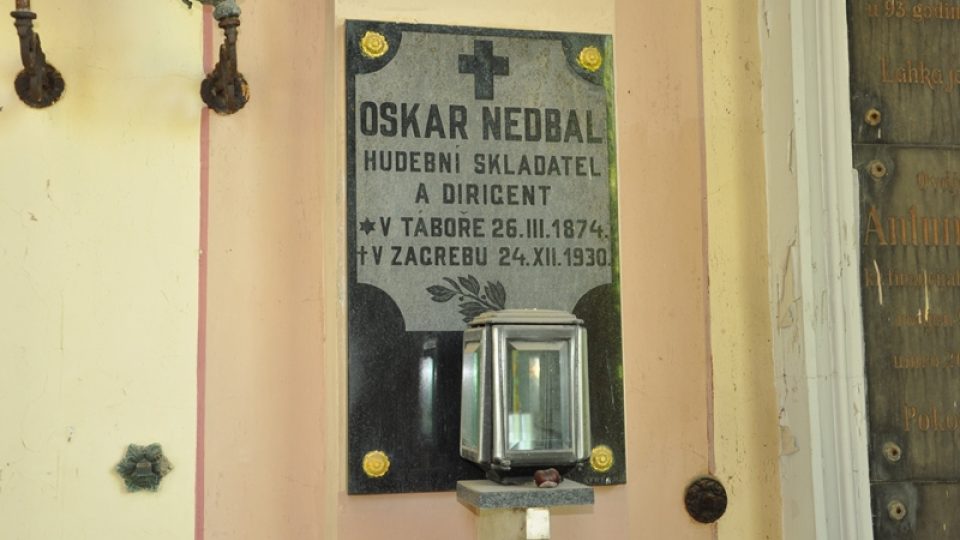 Hřbitov Mirogoj - náhrobek Oskara Nedbala