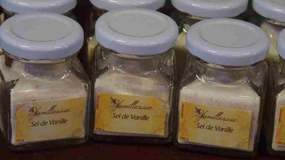Vanilková sůl, jak se prodává na ostrově Reunion
