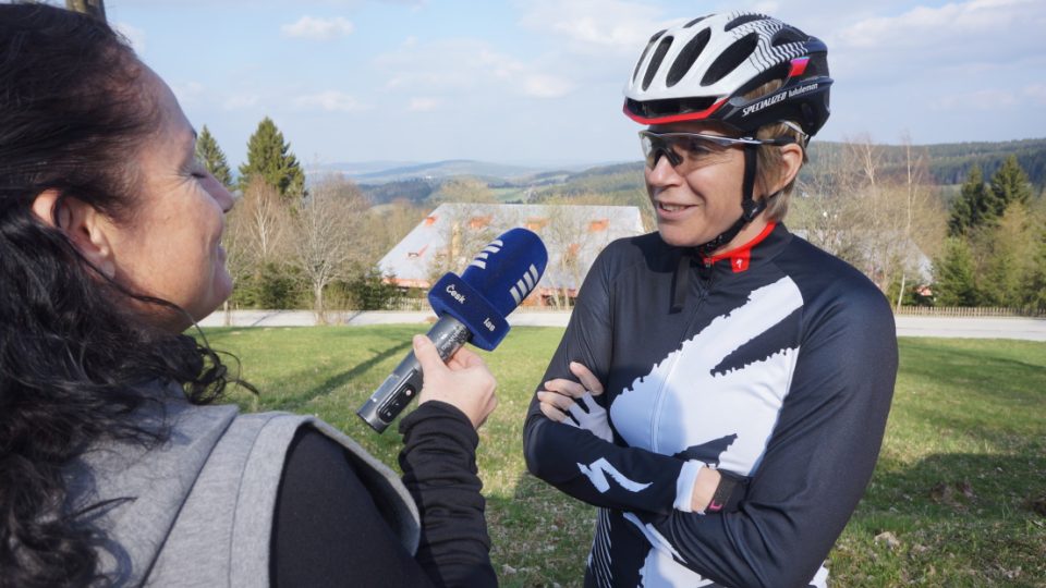 O lásce ke kolu mluvila s Kateřinou Neumannovou autorka pořadu Návod na cyklistiku Mária Pfeiferová