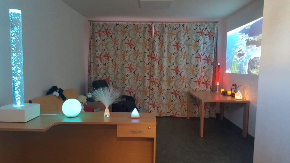 Relaxační místnost v novém domově pro seniory v Dačicích