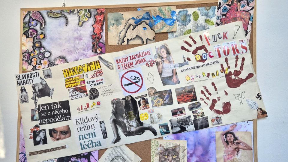 Výstava výtvarné tvorby dětí s psychickými obtížemi na katedře arteterapie Pedagogické fakulty Jihočeské univerzity v Českých Budějovicích