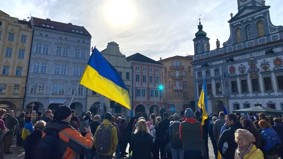 Den za Ukrajinu v Českých Budějovicích