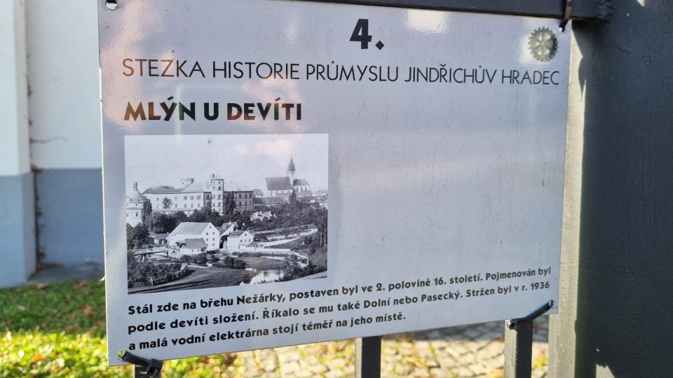 Historická vodní elektrárna v Mlýnské ulici v Jindřichově Hradci