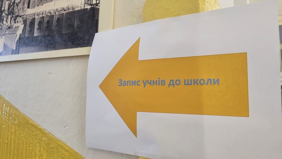 Zápis do první třídy pro ukrajinské děti v Českých Budějovicích