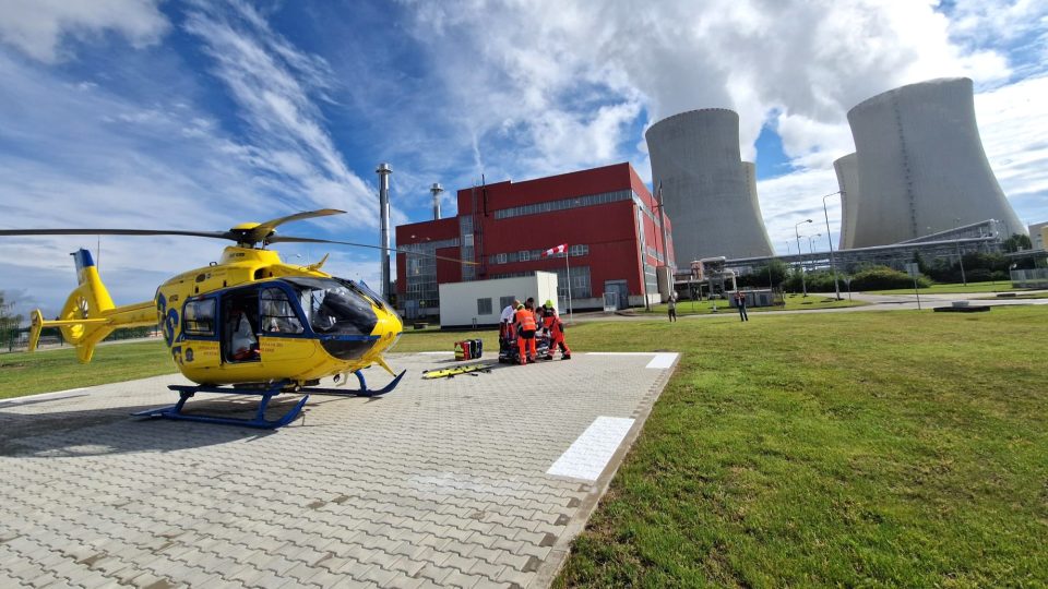 Nová přistávací plocha v areálu Jaderné elektrárny Temelín