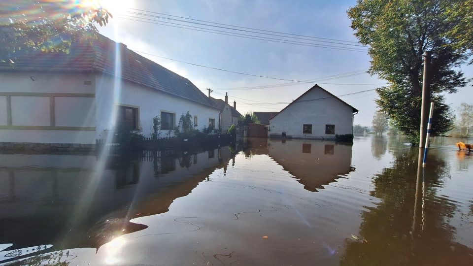 Zaplavená Putim na Písecku