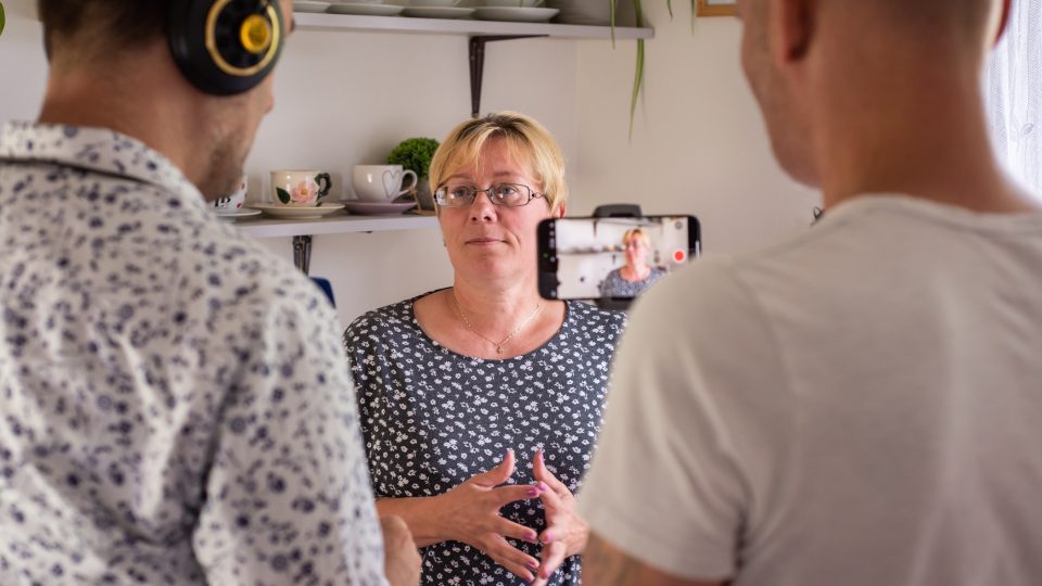 Beata Pilchová se s naším mužským týmem dobře bavila