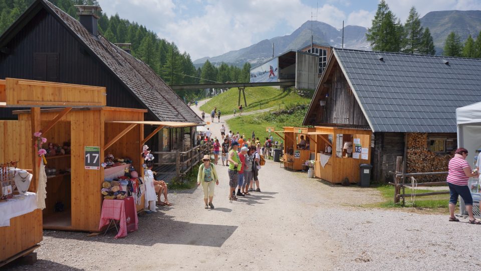 Tradiční lidová slavnost horalů v údolí Wurzeralm v hornorakouské části Alp