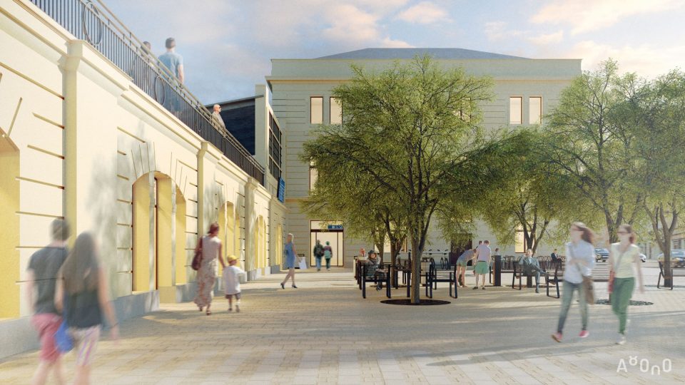 Vizualizace budoucí podoby nádraží v Českých Budějovicích
