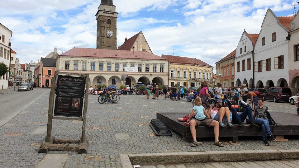 Jihočeské Slavonice během letní turistické sezóny