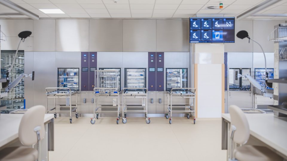 Nové pracoviště centrální sterilizace v pavilonu CH českobudějovické nemocnice