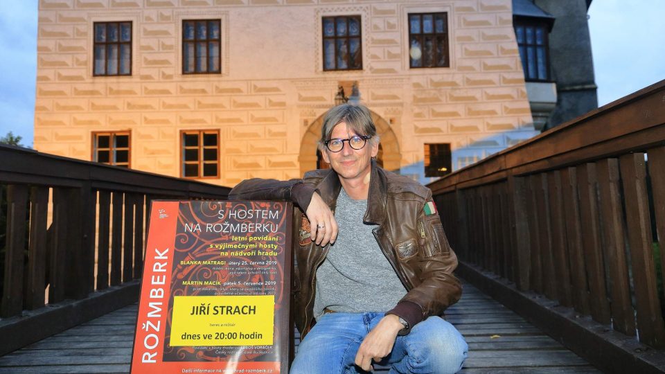 Jiří Strach byl jedním z hostů letních večerních setkání na hradě Rožmberk