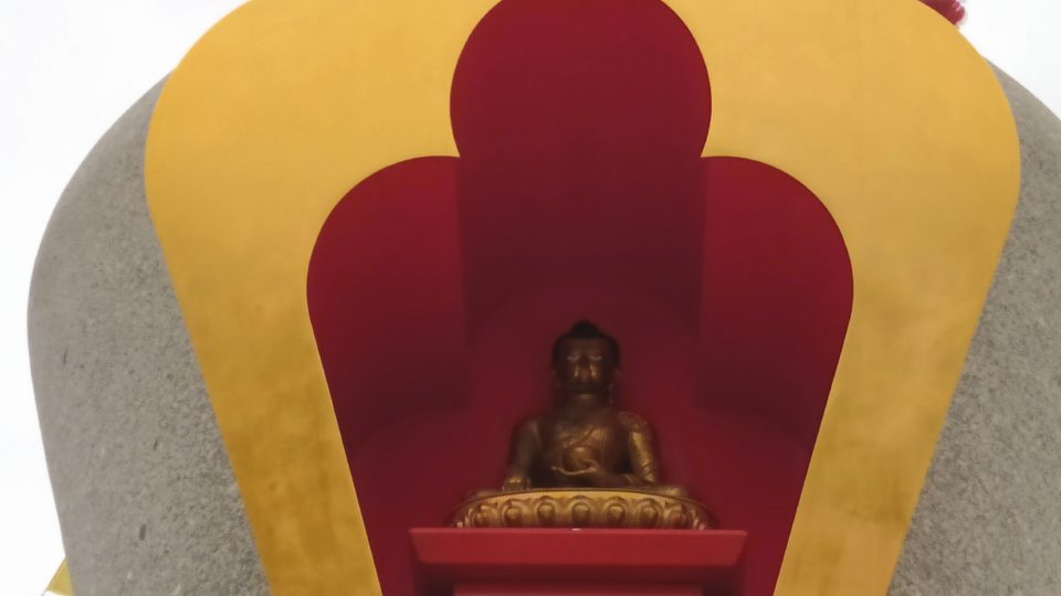 Soška Buddhy v detailu