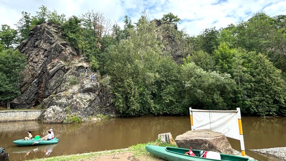 Ferrata na Havraní skále v Českém Krumlově