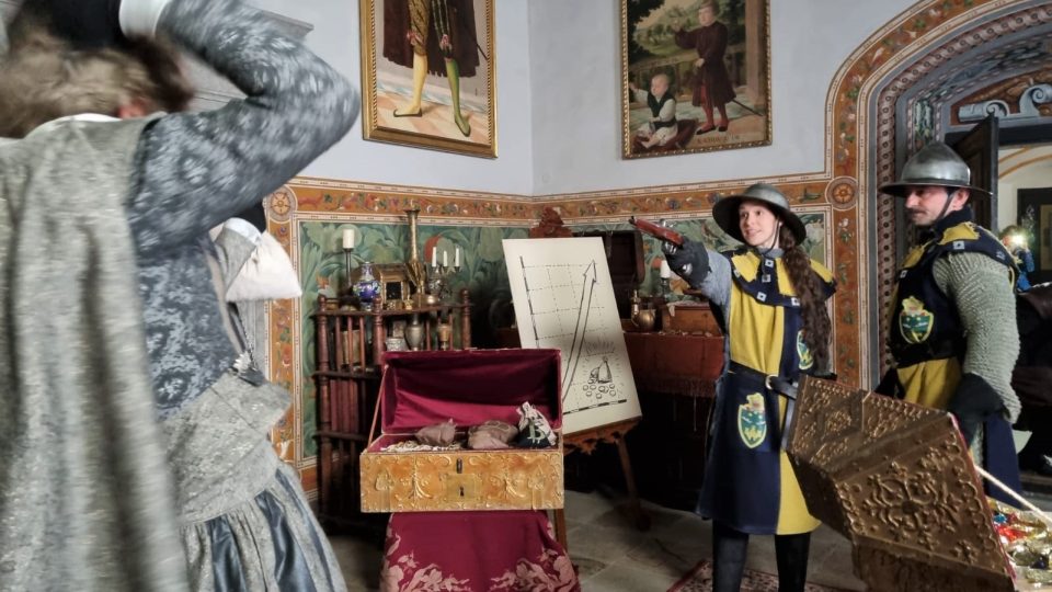 Natáčení pokračování pohádky Tajemství staré bambitky na zámku v Jindřichově Hradci