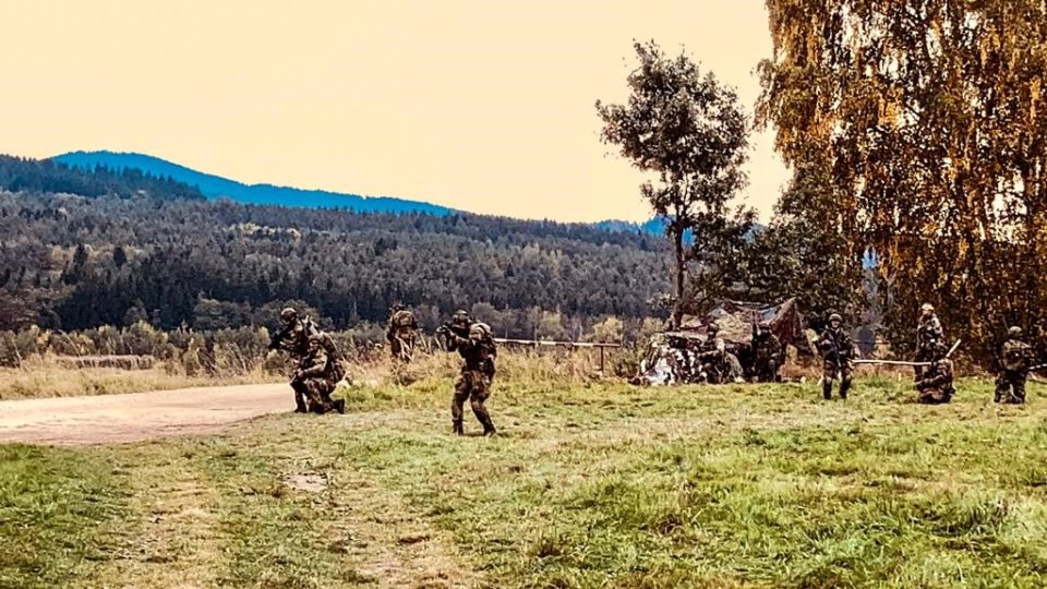 Cvičení speciálních jednotek NATO v okolí obce Svatý Jan nad Malší na Českobudějovicku