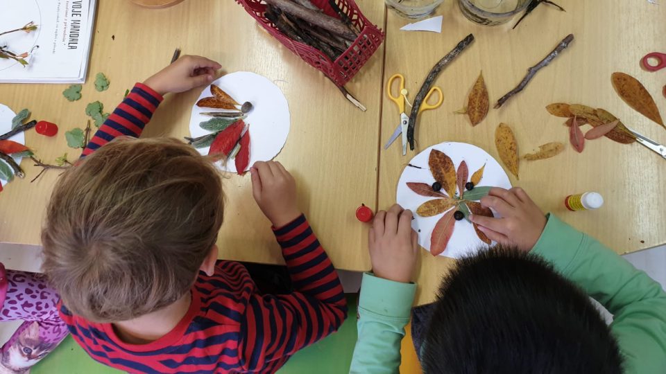 Podzimní tvoření v mateřské škole ve Strmilově