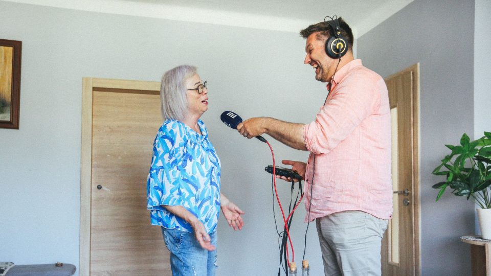 Věra Zapletalová a moderátor Patrik Rozehnal | foto: Jana Volková Věra Zapletalová a moderátor Patrik Rozehnal