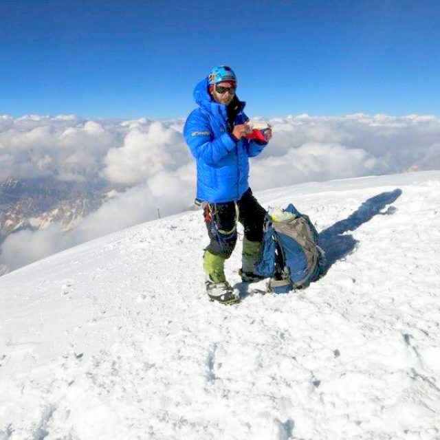Honza Tráva Trávníček na vrcholu himalájské K2 | foto:  archiv Jana Trávníčka