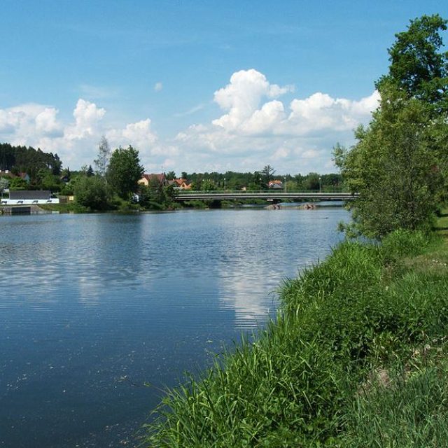 Řeka Lužnice v Plané nad Lužnicí | foto:  Jitka Erbenová  (cheva),  licence Creative Commons Attribution-Share Alike 3.0 Unported