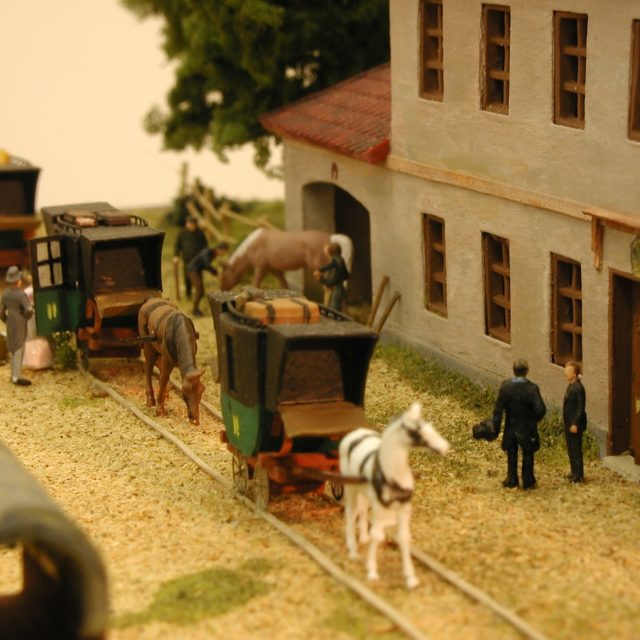 Model koněspřežné železnice,  která spojovala České Budějovice a Linec | foto: Shutterstock