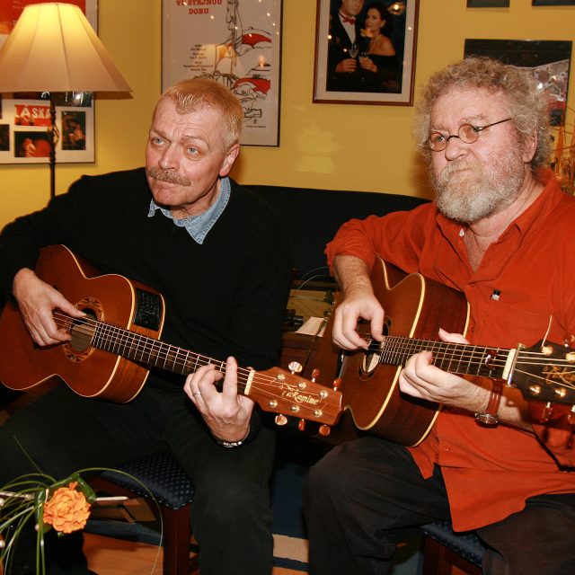 Miroslav Paleček  (vlevo) a Michael Janík v roce 2007 | foto: Pavel Gwuzd,  Česká editoriální fotografie / Profimedia