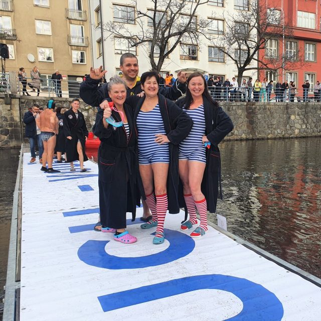 Otužilci v cíli závodu | foto: Petr Kubát,  Český rozhlas