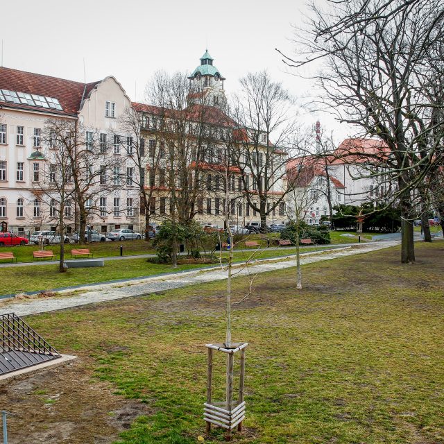 Místo určené pro dětské hřiště | foto: Petr Lundák,  MAFRA / Profimedia
