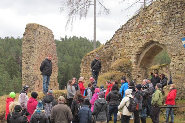 Novoroční prohlídka hradu Pořešín s kastelánem Radkem Kocandou | foto: Hana Zajíčková