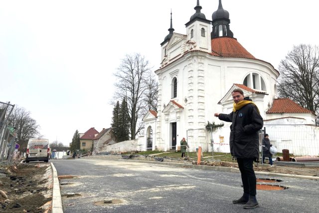 Starosta Bechyně Štěpán Ondřich v Michalské ulici | foto: Jan Kopřiva,  Český rozhlas