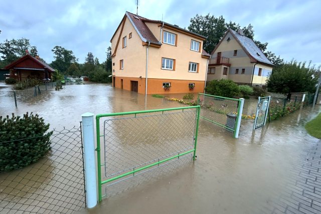 Rozvodněná Malše v Plavu | foto: Matěj Vodička,  Český rozhlas