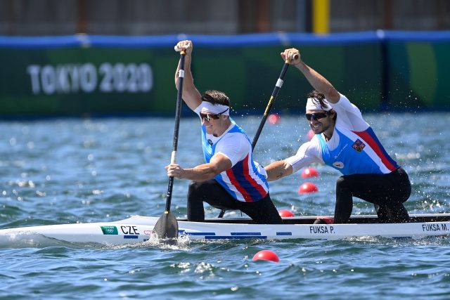 Petr Fuksa a Martin Fuksa na olympiádě v Tokiu | foto: Ondřej Deml,  ČTK / Profimedia