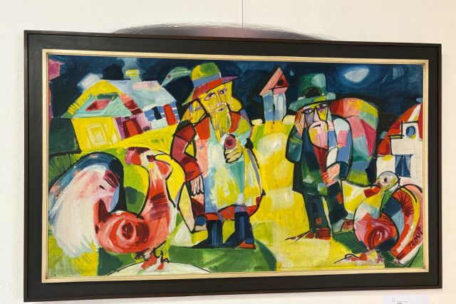 Výstava děl Miloslava Troupa v galerii Dolní brána v Prachaticích | foto: Pavla Kuchtová,  Český rozhlas