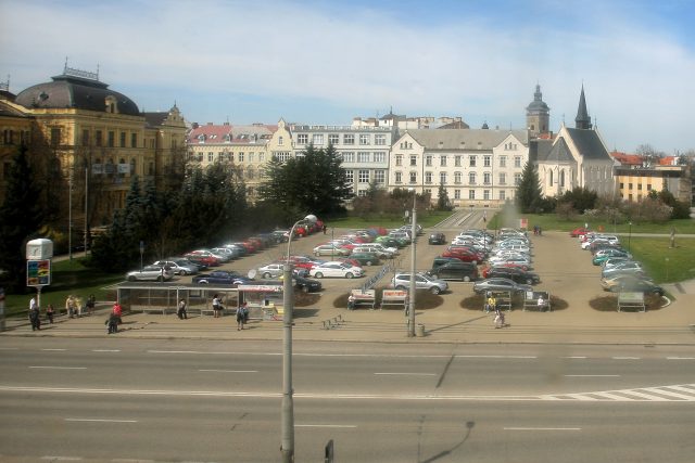 Senovážné náměstí v Českých Budějovicích,  kde má stát nová budova | foto: Slavomír Kubeš,  MAFRA / Profimedia