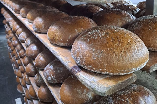 Bochníky chleba v Pekařství Cais | foto: Kristýna Barchini,  Český rozhlas