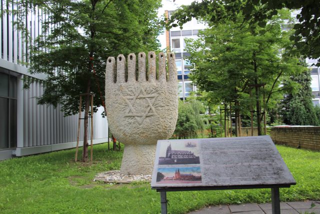 Místo,  kde stávala českobudějovická synagoga | foto: Andrea Poláková,  Český rozhlas