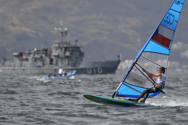 Windsurfer Karel Lavický na olympijských hrách v Riu | foto: Fotobanka Profimedia