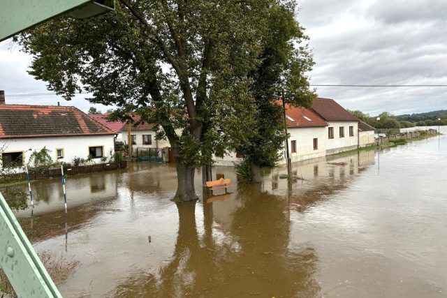 Rozvodněná Blanice v Putimi | foto: Jitka Cibulová Vokatá,  Český rozhlas