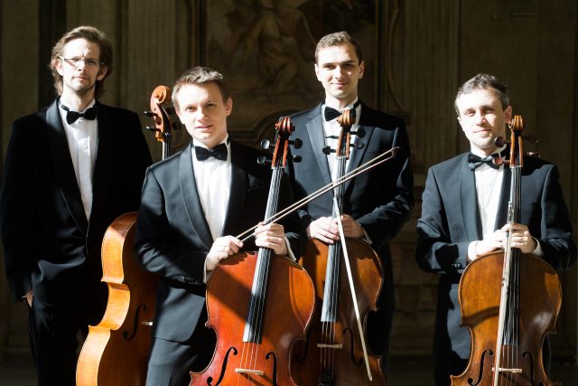 Prague Cello Quartet v roce 2016 – Jan Zvěřina,  Petr Špaček,  Ivan Vokáč a Jan Zemen | foto: Dan Materna,  MAFRA / Profimedia