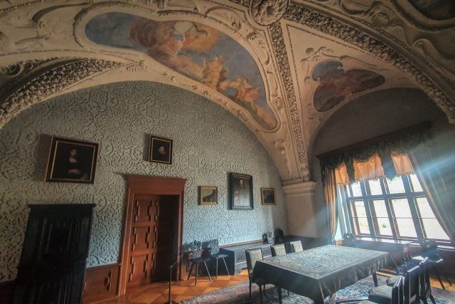 Restaurovaná jídelna na zámku Červená Lhota | foto: Petr Kubát,  Český rozhlas