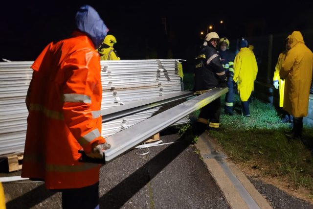 Stavba protipovodňové stěny u Vltavy v Českých Budějovicích | foto: Magistrát města České Budějovice