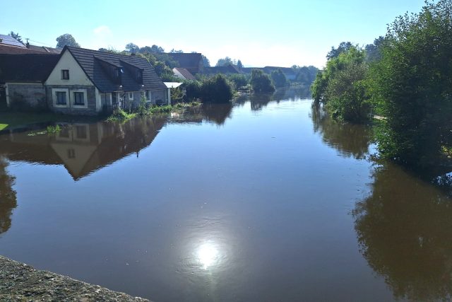 Povodeň v Putimi na Písecku | foto: Kristýna Barchini,  Český rozhlas