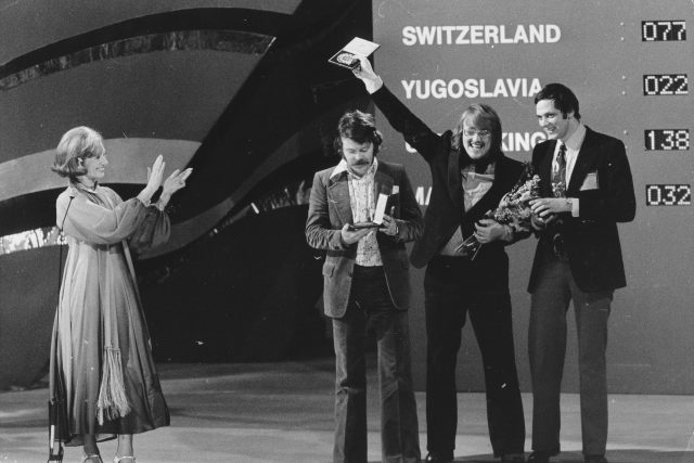 Dick Bakker  (vpravo) na Eurovision Song Contest v roce 1975 | foto: Fotobanka Profimedia